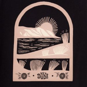 Jess Mudgett Arch Womens Tee - Black sold by Hey Dude