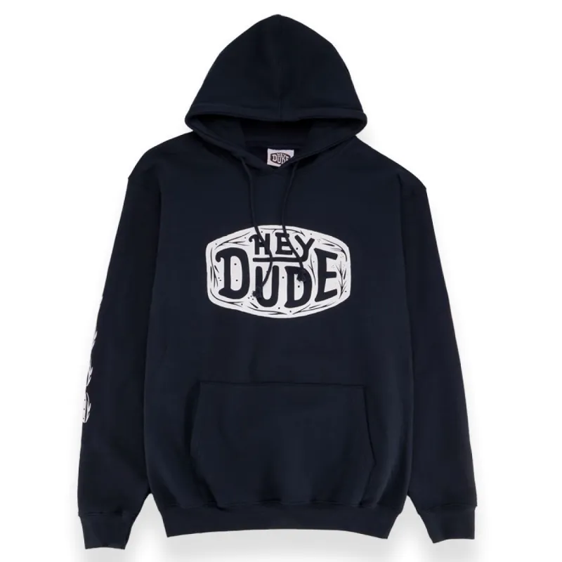 Jess Mudgett Horseshoe Hoodie - Navy sold by Hey Dude