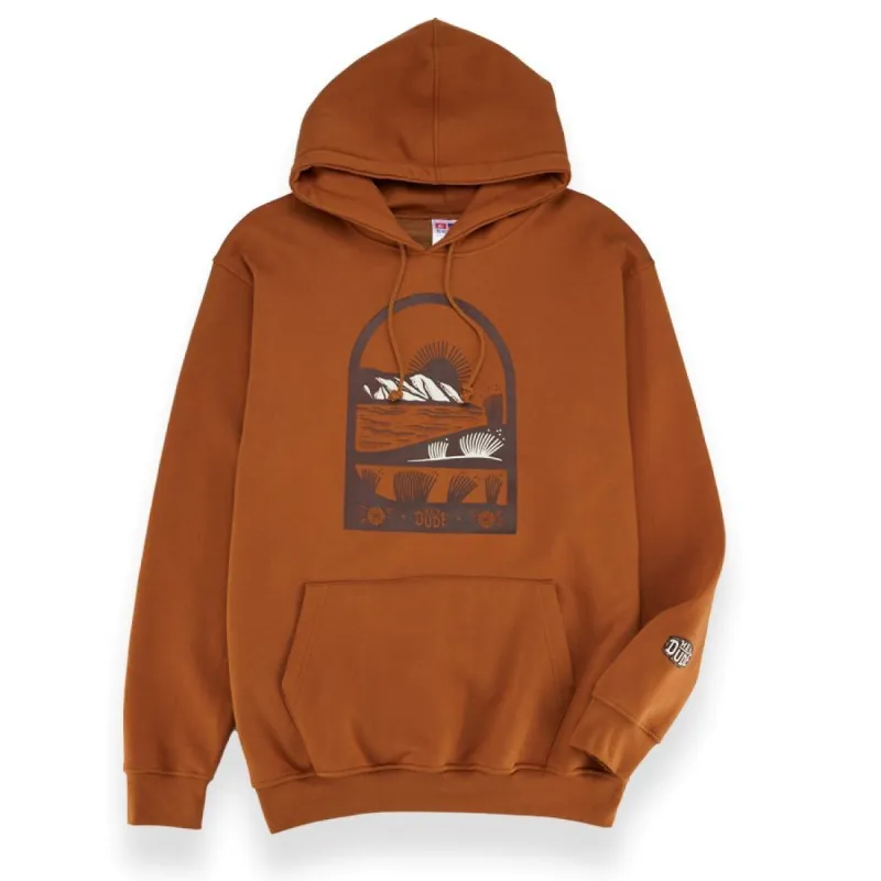 Jess Mudgett Arch Womens Hoodie - Caramel made by Hey Dude
