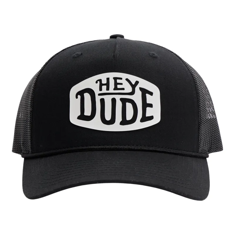 Buckle Silicone Trucker - Black sold by Hey Dude