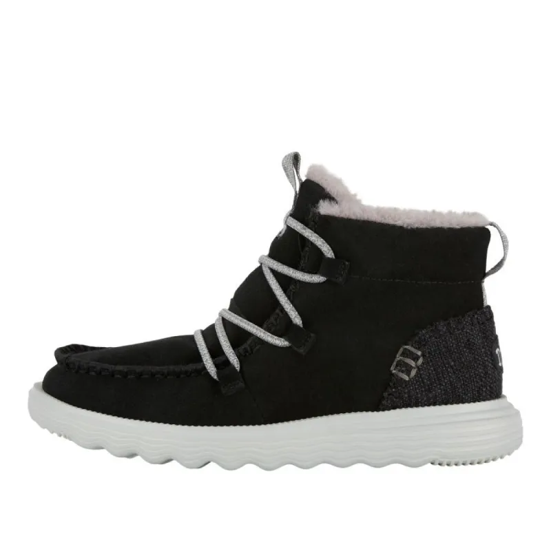 Reyes Suede Boot - Black sold by Hey Dude