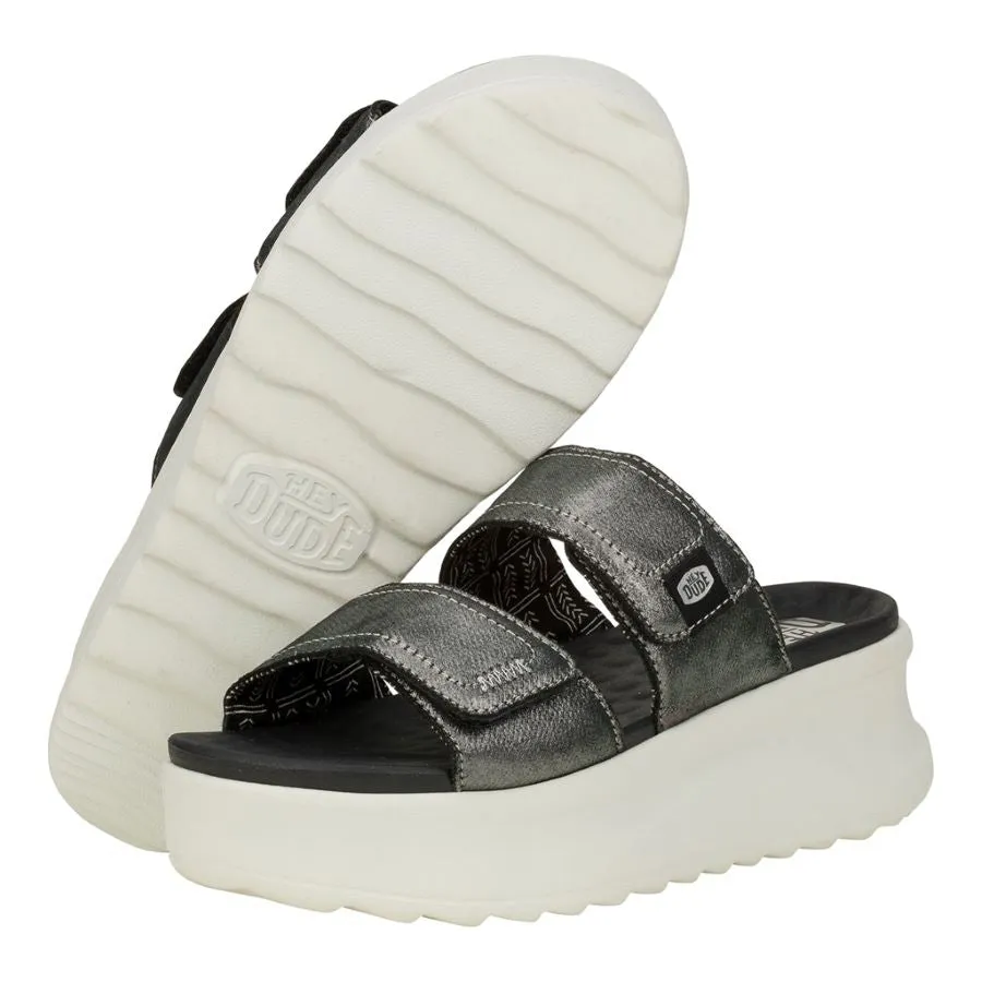 Delray Slide Classic - Black/Shimmer sold by Hey Dude product image thumbnail 3