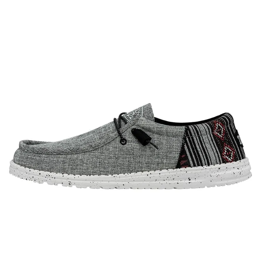 Wally Funk - Jacquard Black Aztec sold by Hey Dude