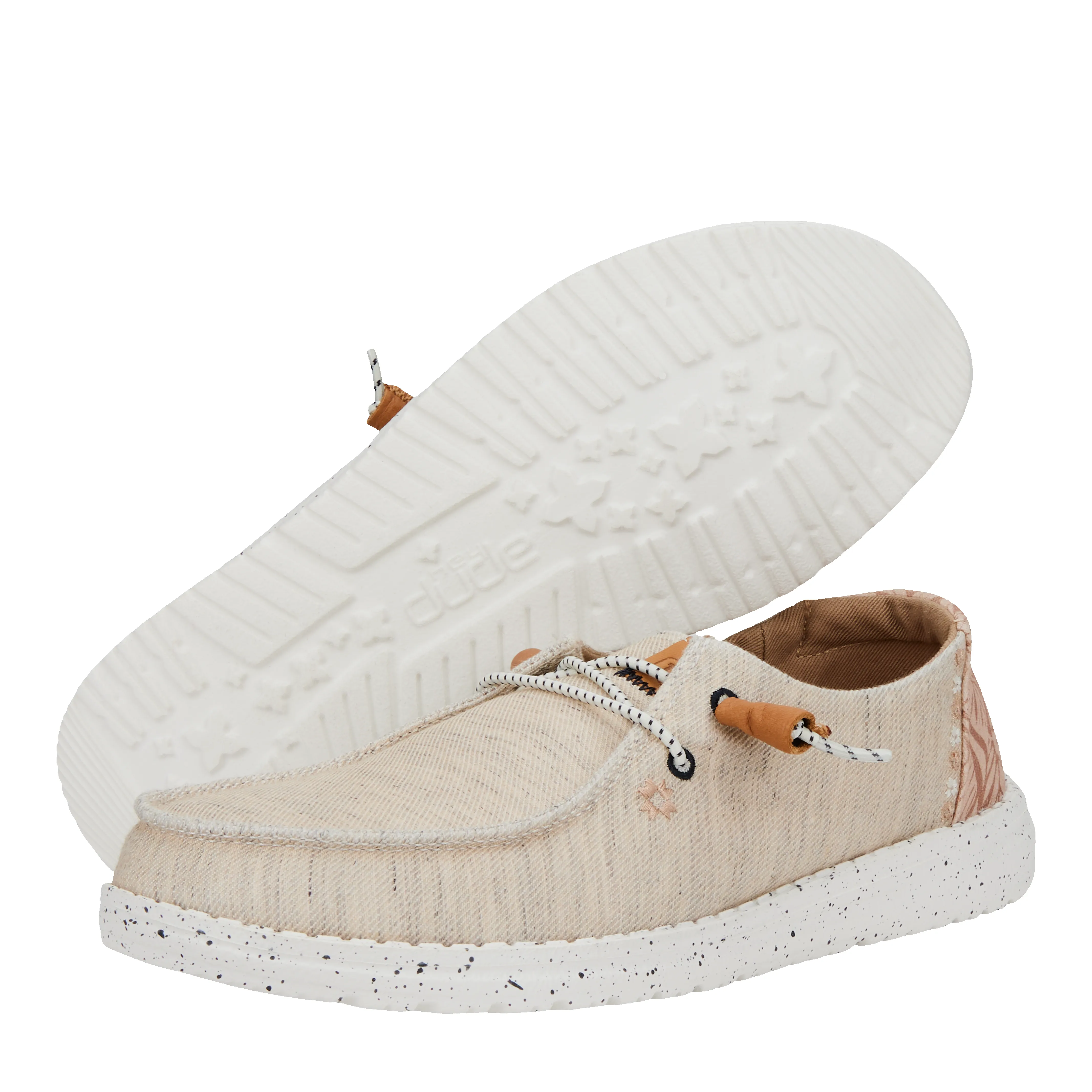 Wendy Heathered Slub Tropical - White sold by Hey Dude product image thumbnail 3