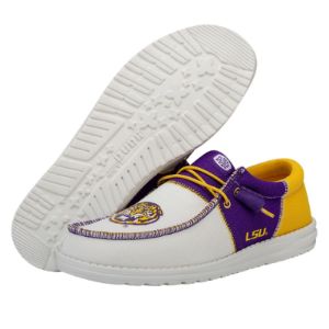 Men's Wally Tri LSU - Purple/Gold sold by Hey Dude