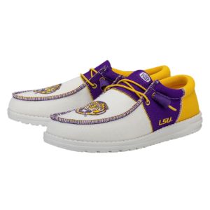 Men's Wally Tri LSU - Purple/Gold sold by Hey Dude