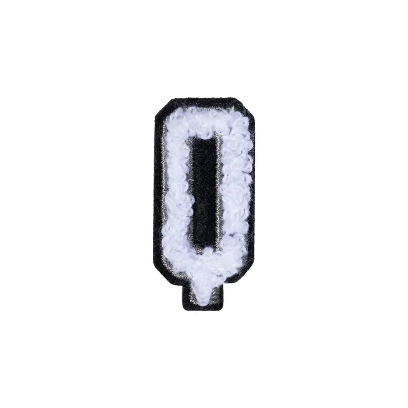 Letter Q Patch - Q Black/White sold by Hey Dude