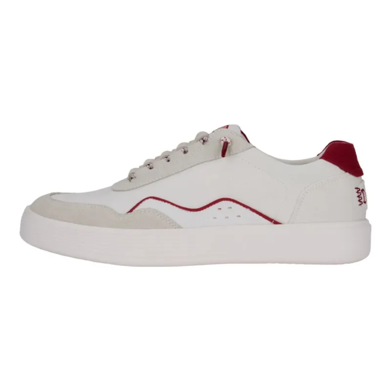 Hudson Canvas - White/Red sold by Hey Dude