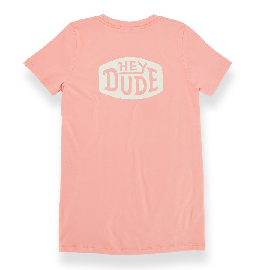 Women's Logo Tee - Coral sold by Hey Dude product image thumbnail 3