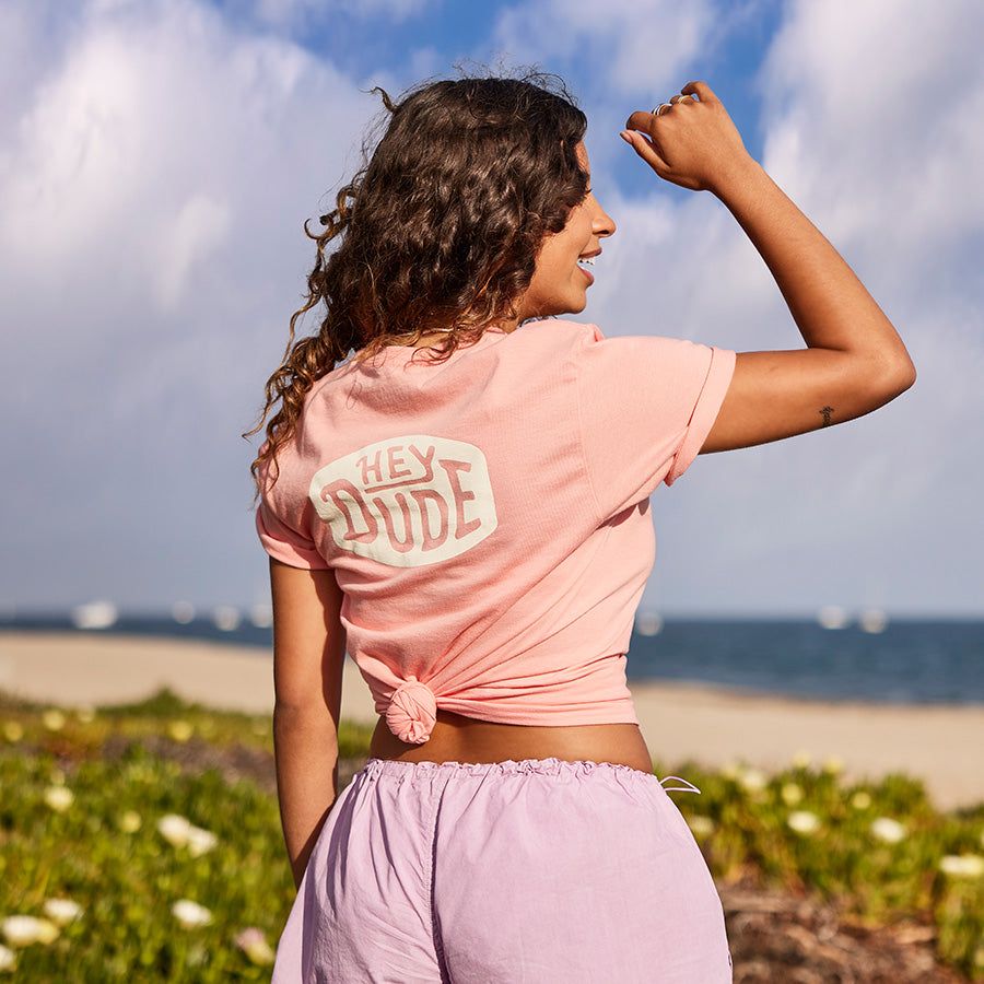 Women's Logo Tee - Coral sold by Hey Dude product image thumbnail 2