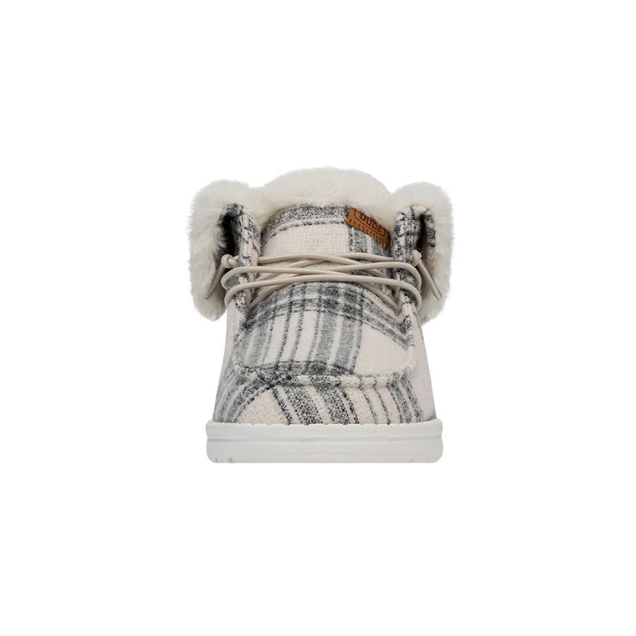 Wendy Fold Plaid Cozy Boot - Grey Plaid sold by Hey Dude product image thumbnail 4