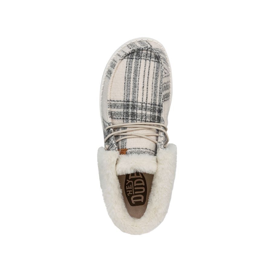 Wendy Fold Plaid Cozy Boot - Grey Plaid sold by Hey Dude product image thumbnail 6