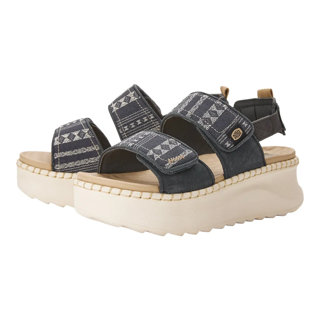 Delray Sandal Whipstitch - Black/White/Baja sold by Hey Dude product image thumbnail 2