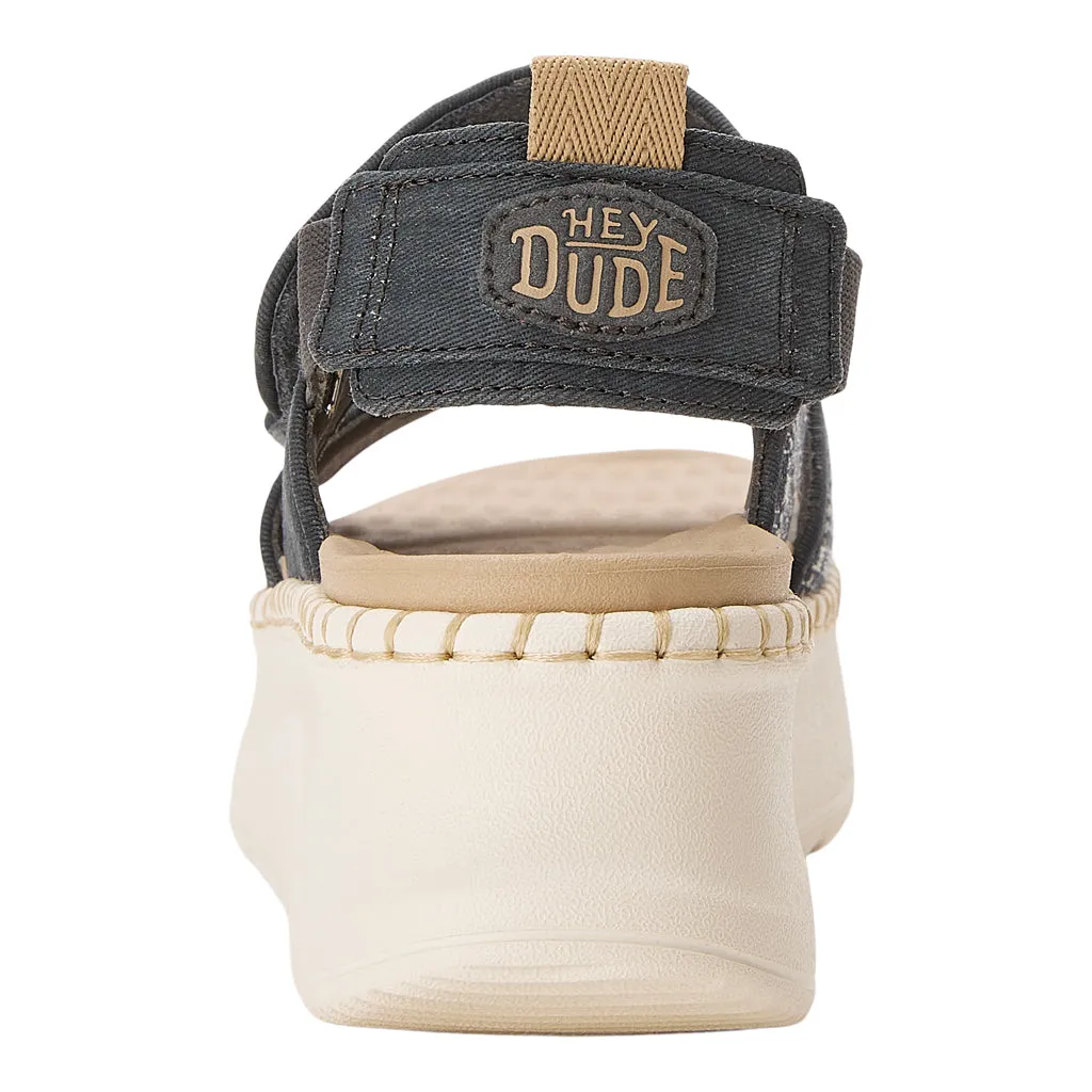 Delray Sandal Whipstitch - Black/White/Baja sold by Hey Dude product image thumbnail 5