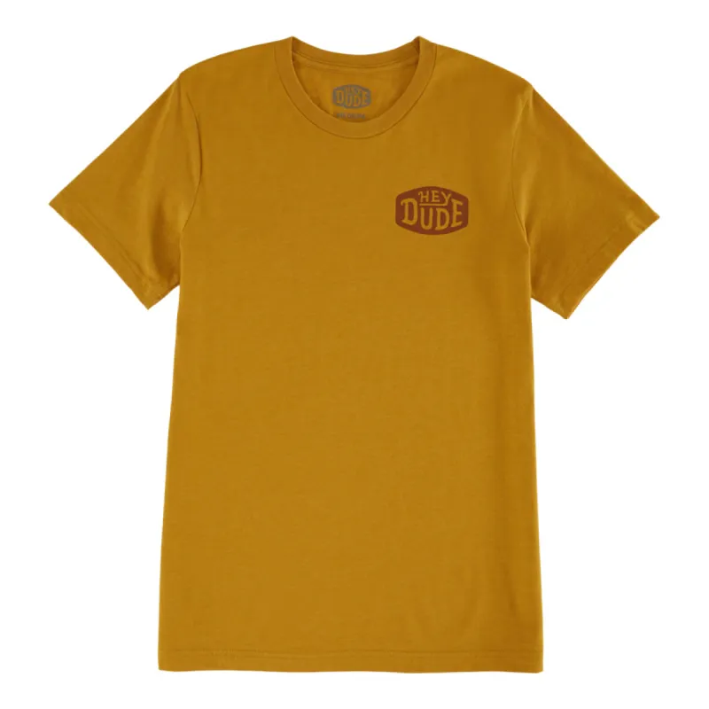 Go To Buckle Tee - Mustard sold by Hey Dude