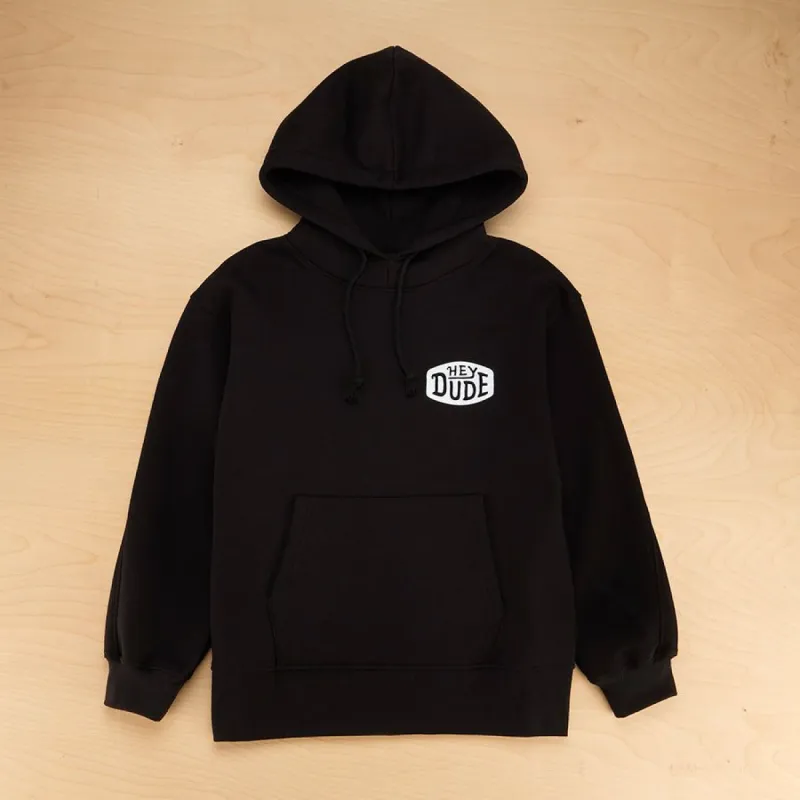 Women's Logo Hoodie - Black made by Hey Dude