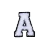 Letter A Patch - A Black/White sold by Hey Dude