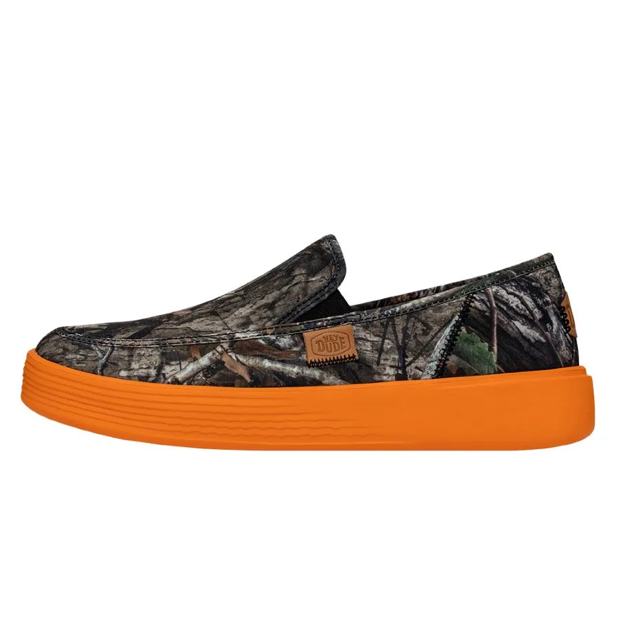 Sunapee Mossy Oak Country DNA - Blazing Orange sold by Hey Dude