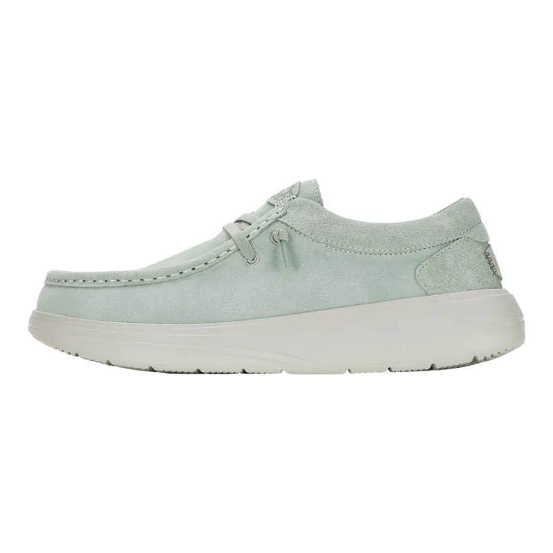 Wally Comf Suede - Seafoam sold by Hey Dude