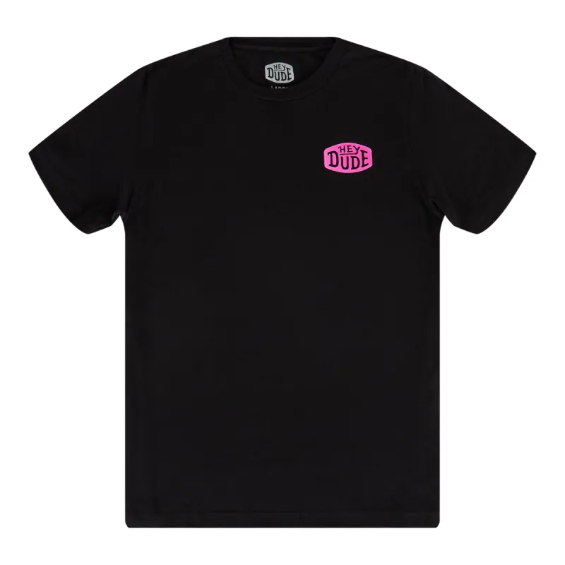 Go To Buckle Tee - Black/Pink sold by Hey Dude