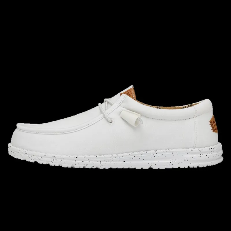 Wally Washed Canvas - White sold by Hey Dude