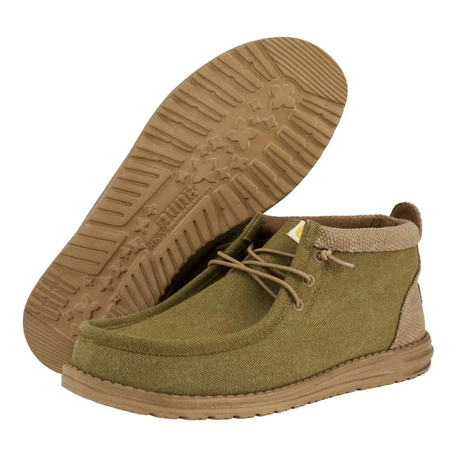 Wally Mid Salt and Stone - Dusty Olive Tan sold by Hey Dude product image thumbnail 3