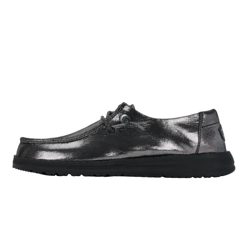 Wendy Metallic Shine - Black/Black sold by Hey Dude