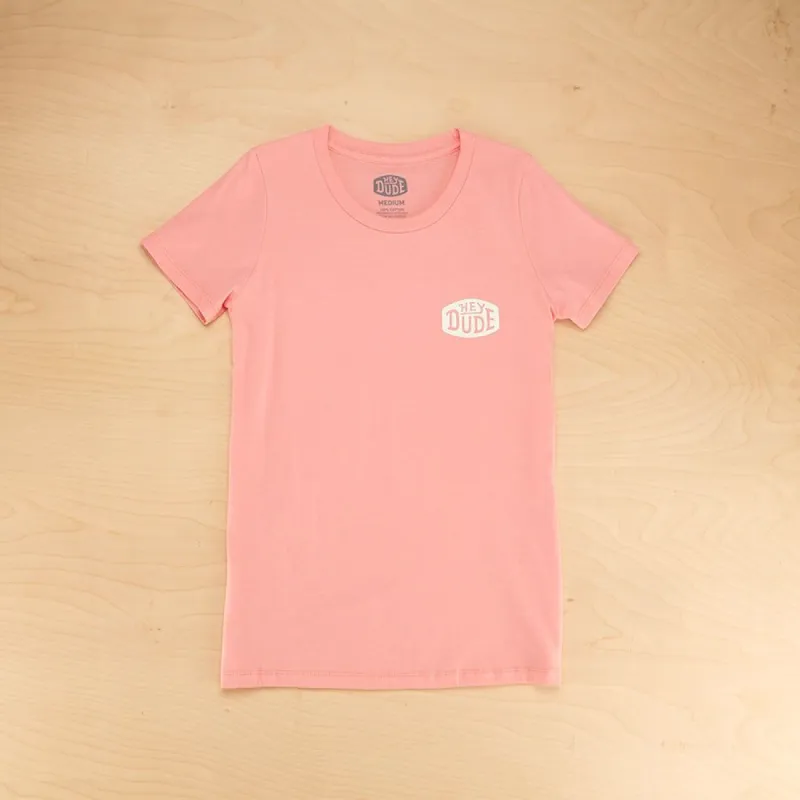 Women's Logo Tee - Coral sold by Hey Dude