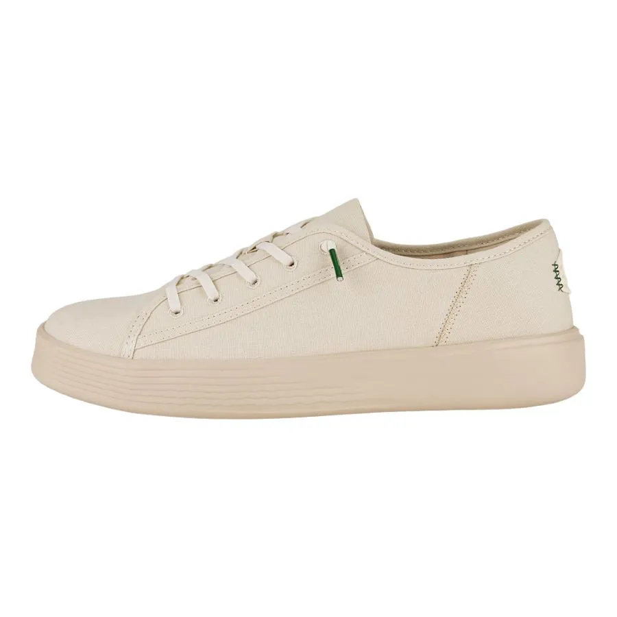 Cody Mens Canvas - White/Stucco sold by Hey Dude
