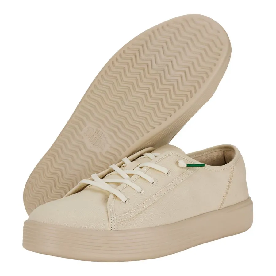 Cody Mens Canvas - White/Stucco sold by Hey Dude product image thumbnail 3