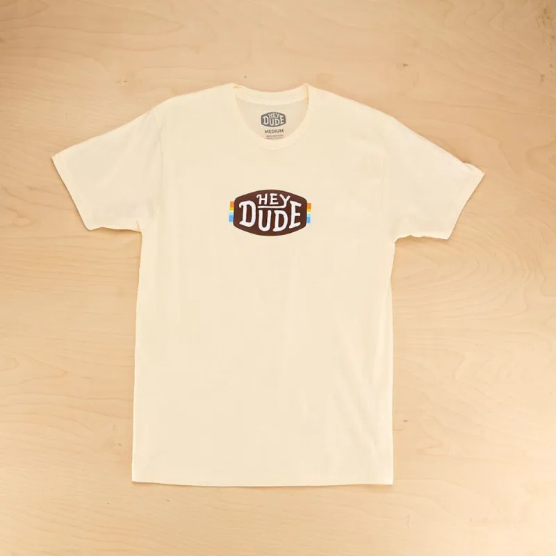 Horizon Logo Tee - Cream sold by Hey Dude