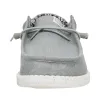 Wally Stretch Canvas Wide - Light Grey sold by Hey Dude