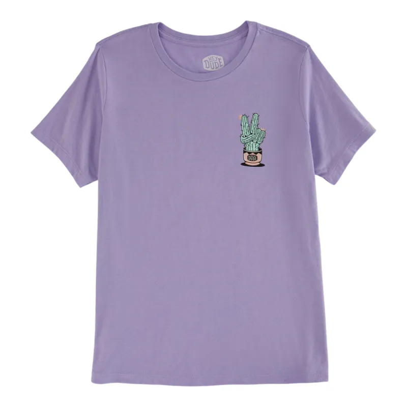 HEYDUDE Peace Cactus Tee - Lavender made by Hey Dude