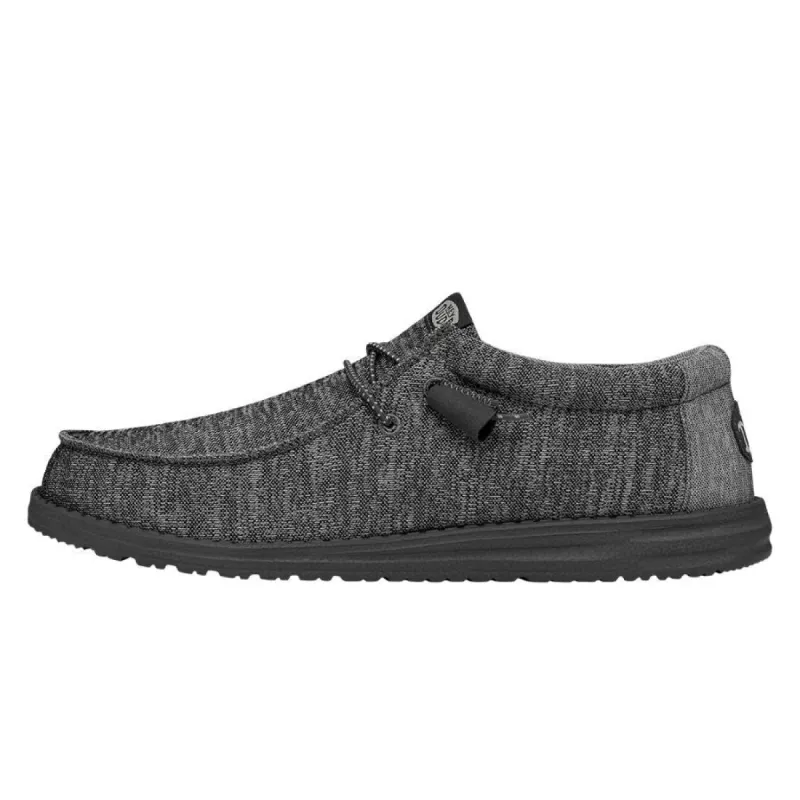 Wally Sport Knit Wide - Charcoal sold by Hey Dude