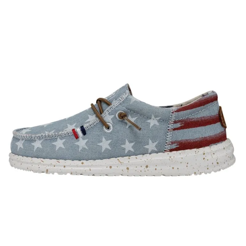 Wally Youth Americana - Denim Star sold by Hey Dude
