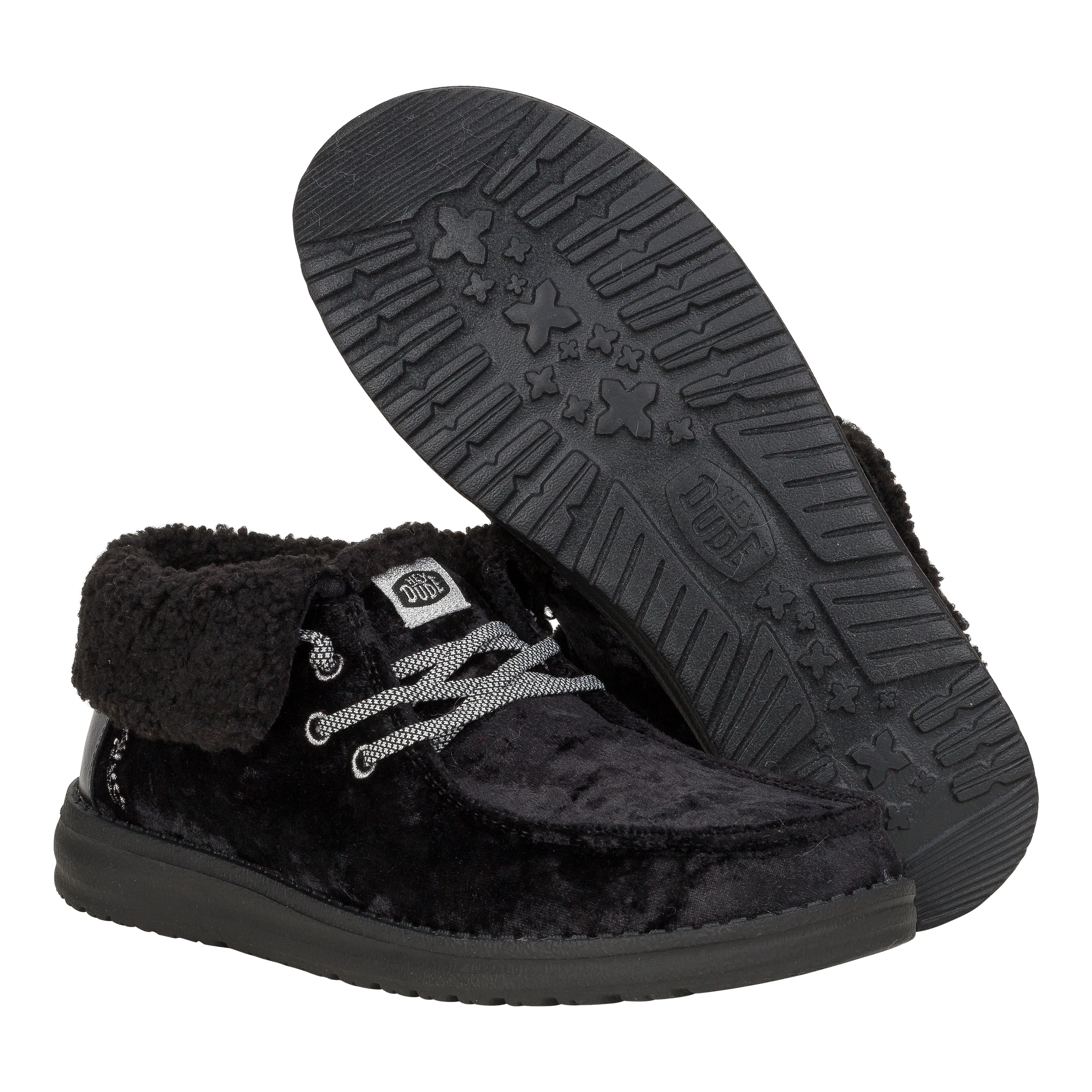 Wendy Fold Crushed Velvet - Black/Black sold by Hey Dude product image thumbnail 3