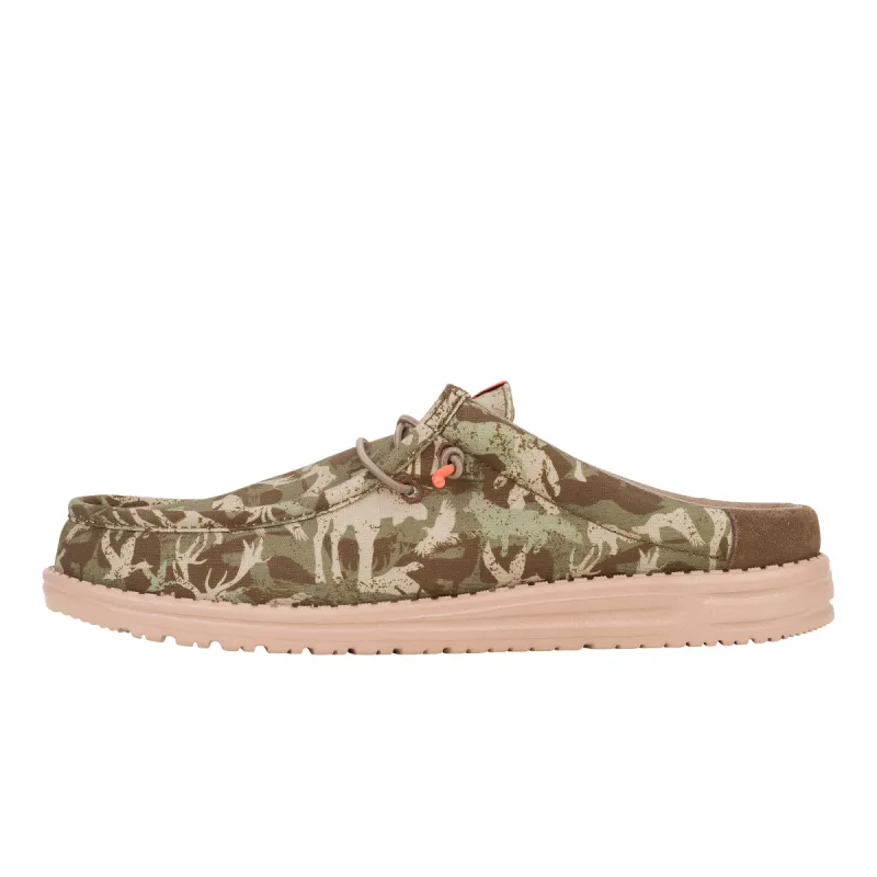 Wally Slip Hunt Camo - Dusty Olive sold by Hey Dude