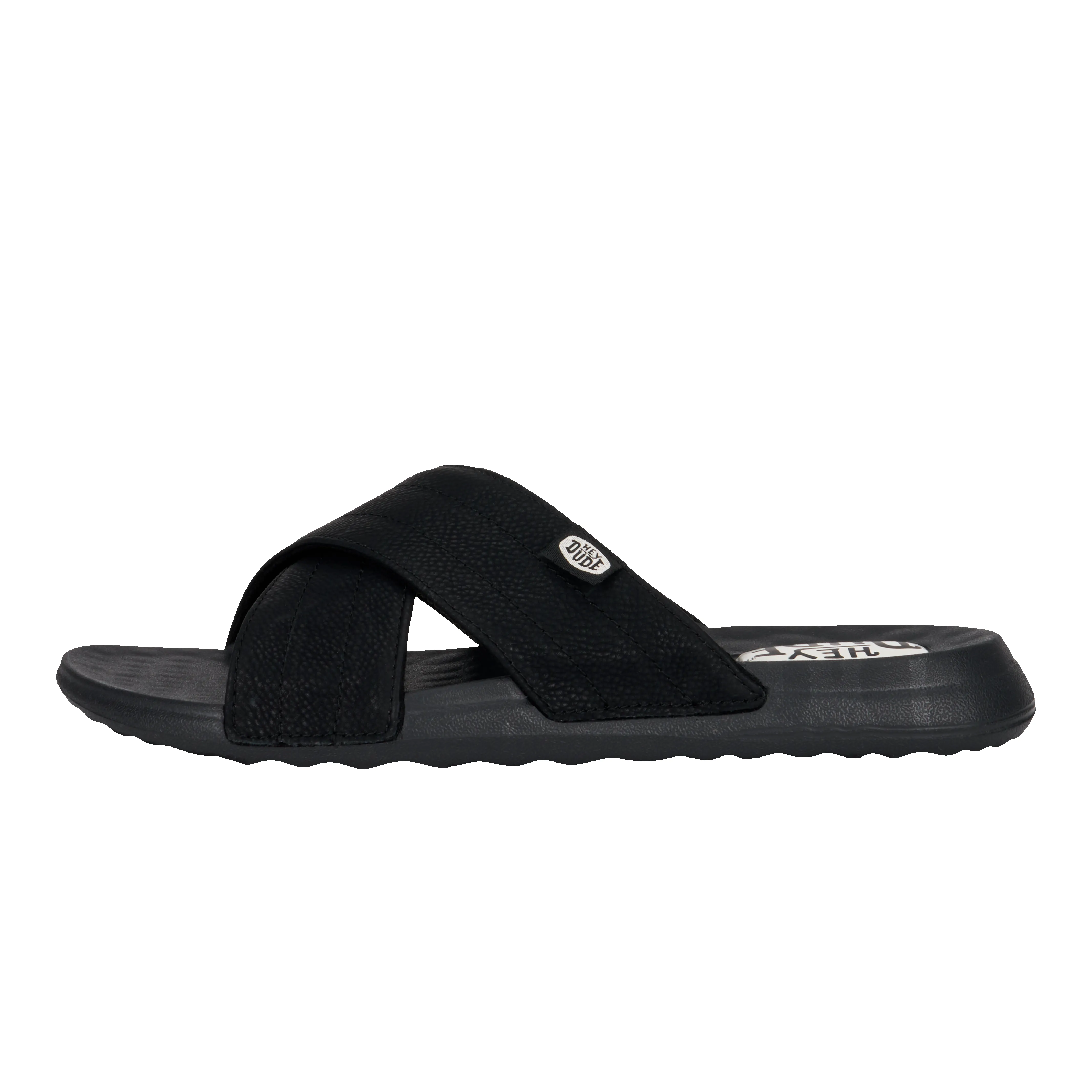 Christi Slide Distressed - Black sold by Hey Dude