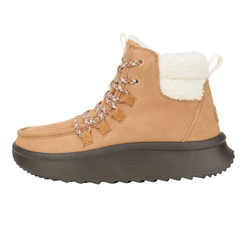 Wendy Peak Apres Suede Cozy - Chestnut/Black sold by Hey Dude
