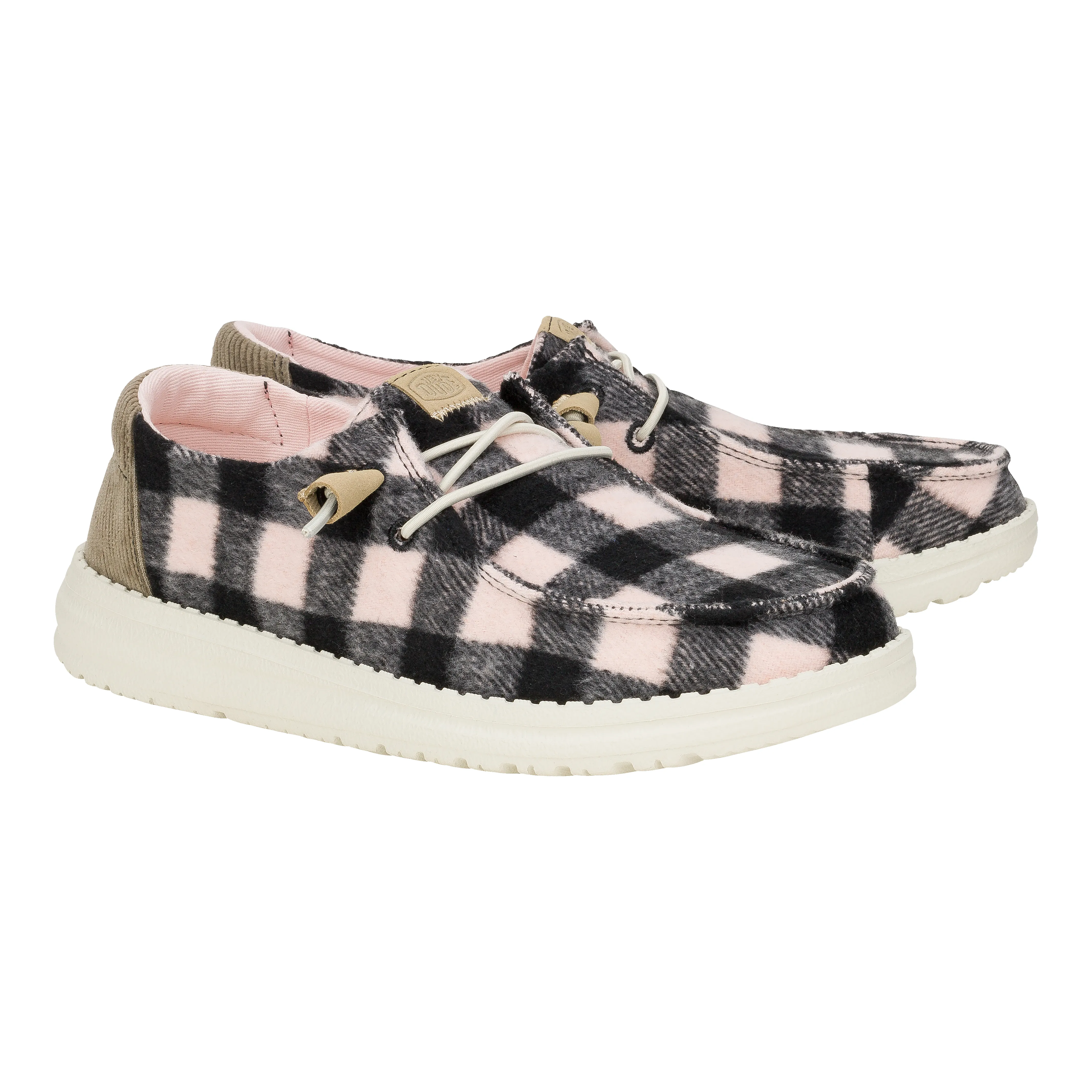 Wendy Buffalo Plaid - Pale Pink/Black sold by Hey Dude product image thumbnail 2