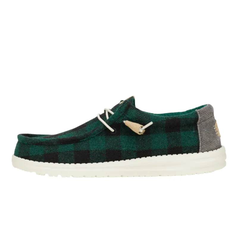 Wally Buffalo Plaid - Hunter Green sold by Hey Dude