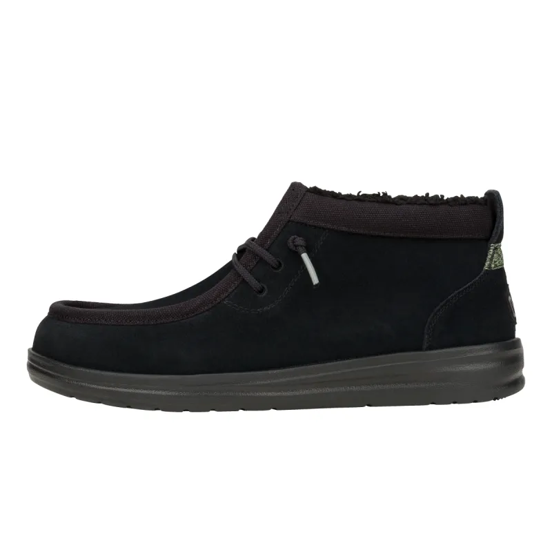 Wally Mid GripR Warmth - Black/Black sold by Hey Dude
