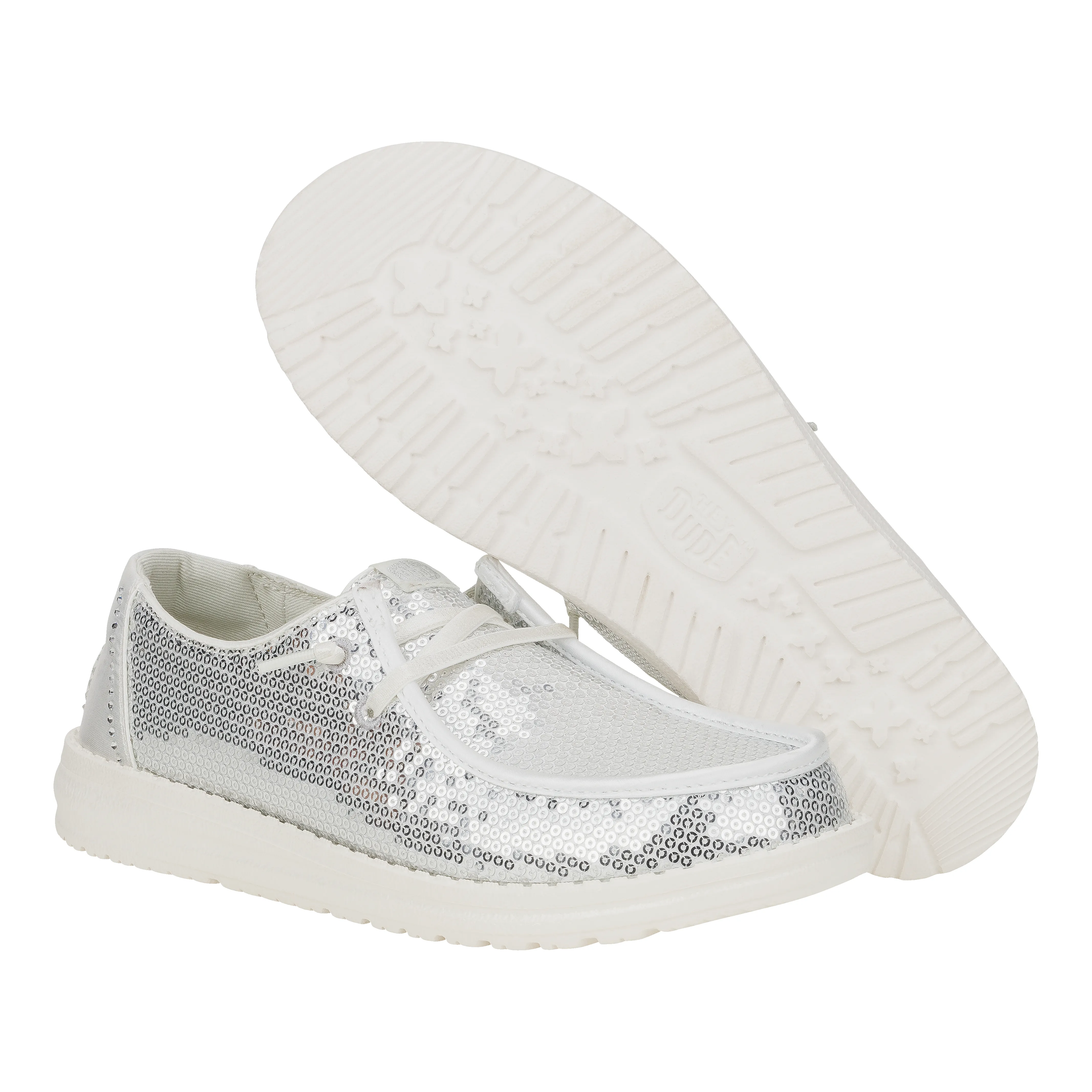 Wendy Disco Sequin - SIlver/White sold by Hey Dude product image thumbnail 3
