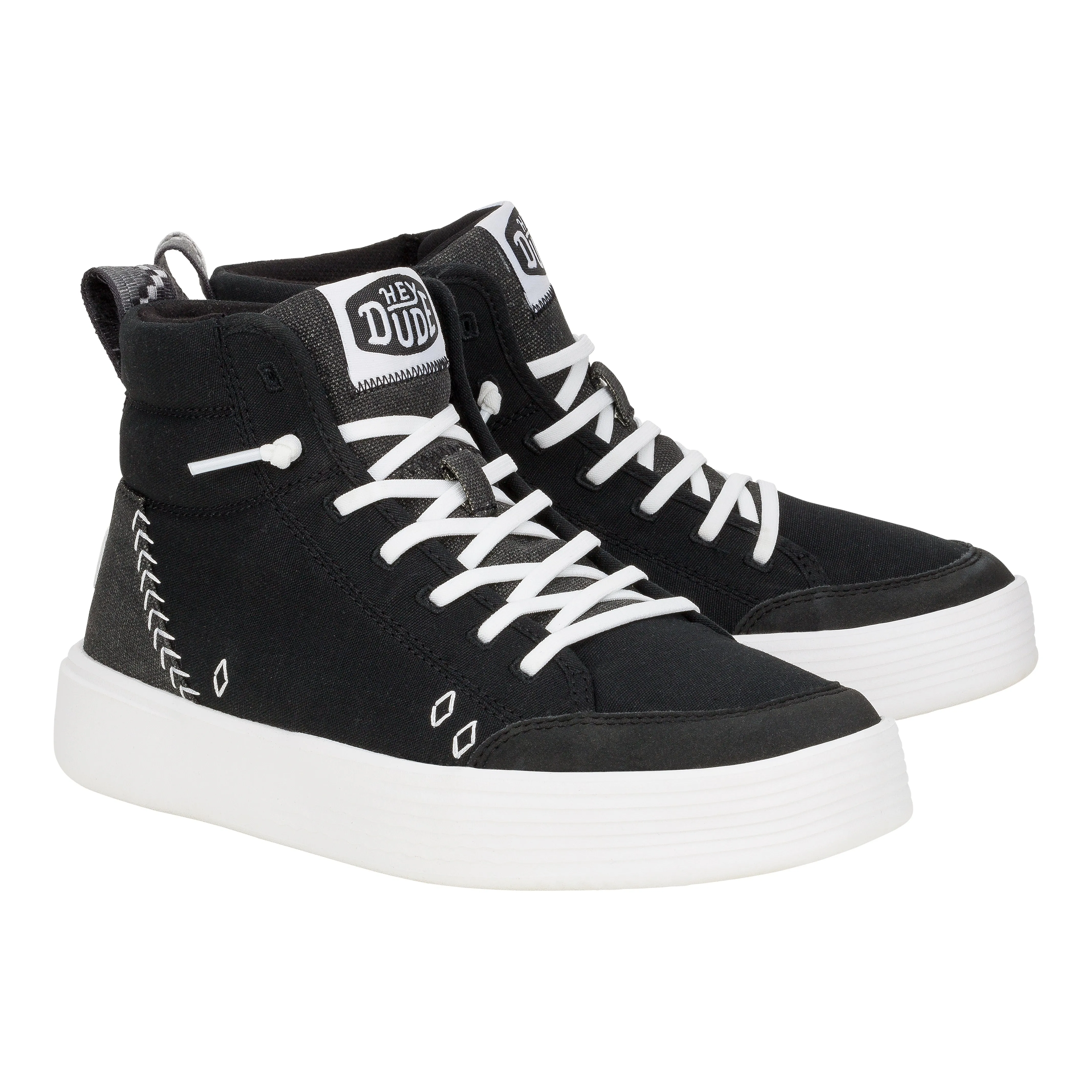 Cody Hi Womens Canvas - Black sold by Hey Dude product image thumbnail 2