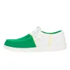 Wally Tri Varsity Mesh - White/Green sold by Hey Dude