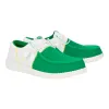 Wally Tri Varsity Mesh - White/Green sold by Hey Dude