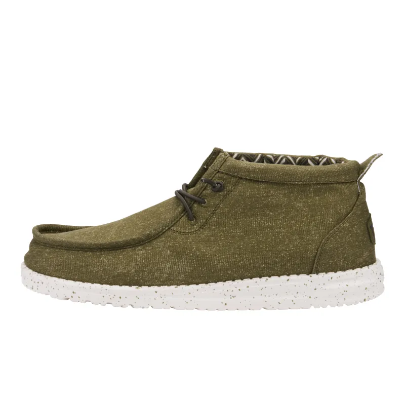Wally Mid Canvas - Olive sold by Hey Dude