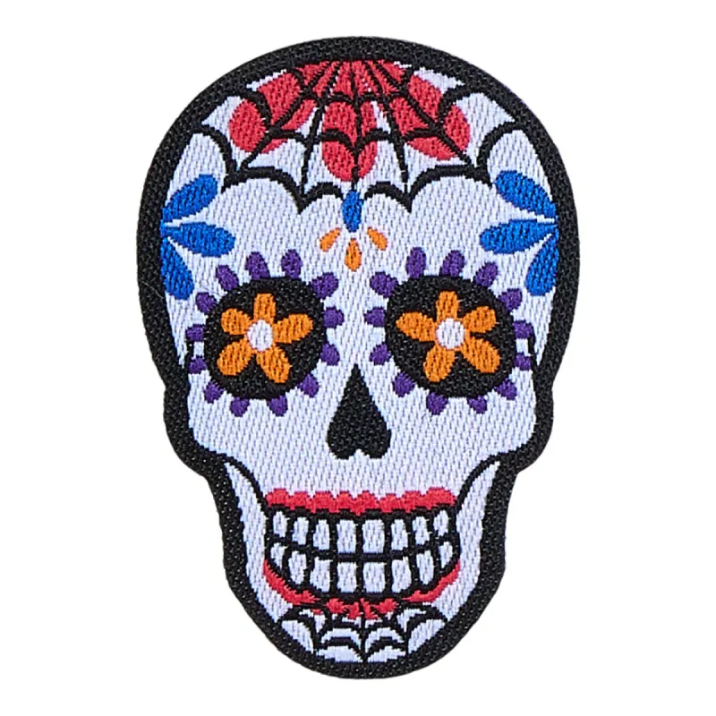 Dia De Los Muertos Skull Patch - Skull Patch Multi sold by Hey Dude