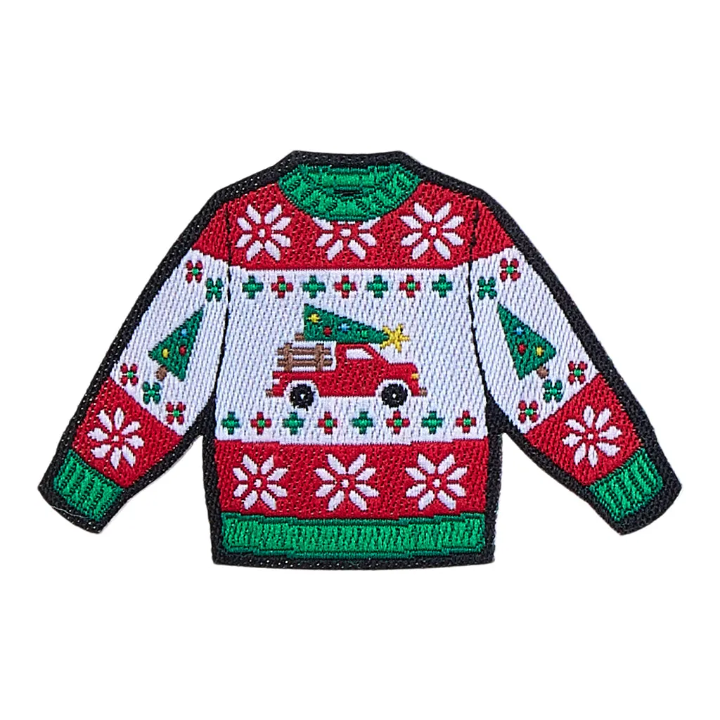 Christmas Sweater Patch - Christmas Sweater Multi sold by Hey Dude