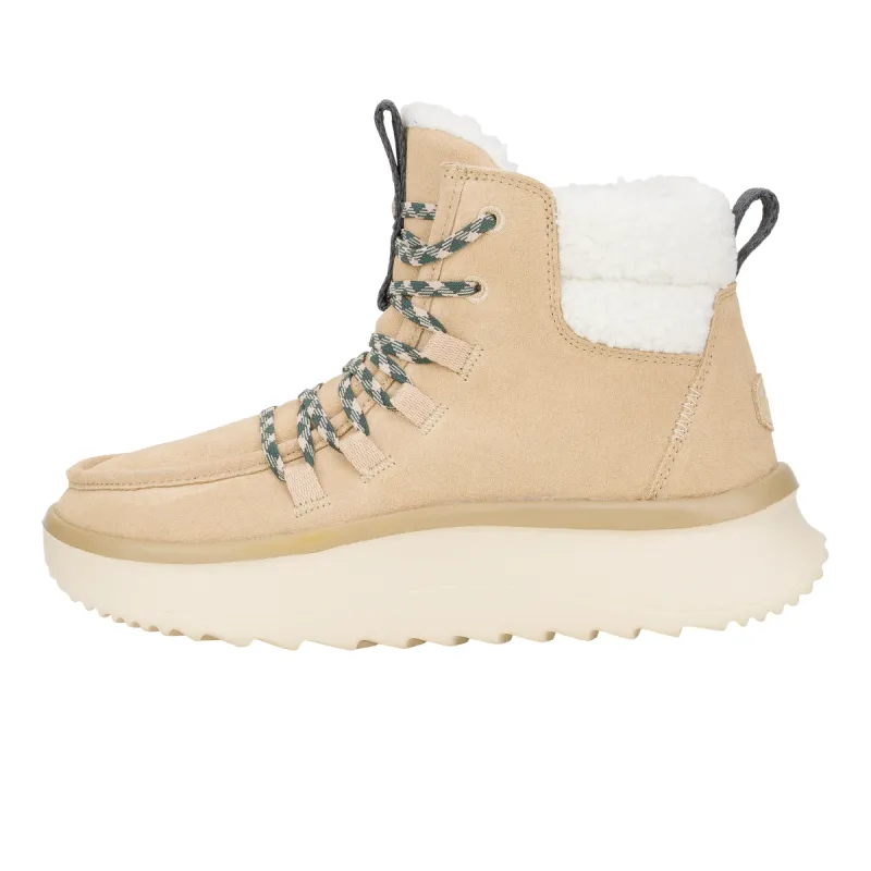 Wendy Peak Apres Suede Cozy - Sand Beige sold by Hey Dude